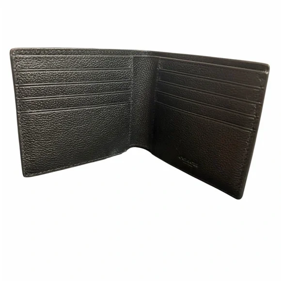 Coach Black Pebbled Leather 3 in 1 Wallet - Picture 5 of 8